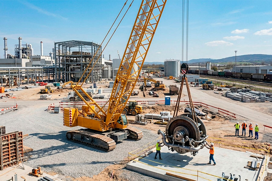 Heavy Machinery Crane Rental