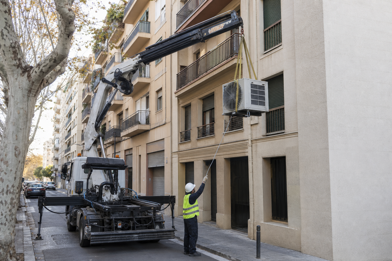 01 scene subida aire acondicionado barcelona